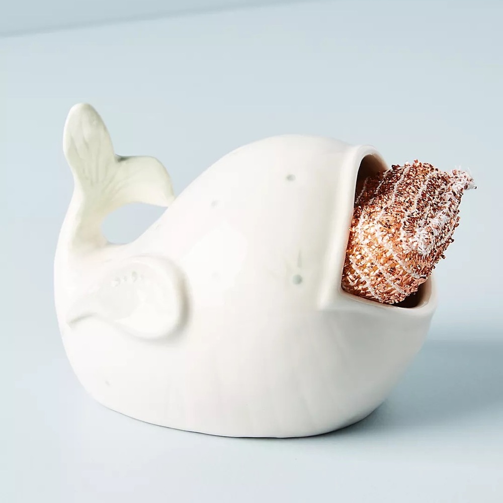 Anthropologie Whale Sponge Caddy